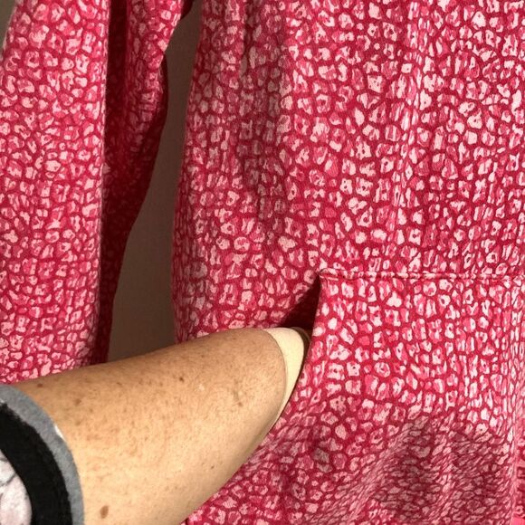 UNDER ARMOUR Rival Fleece Pink Cheetah Leopard Print Hoodie Youth XL - Picture 7 of 12